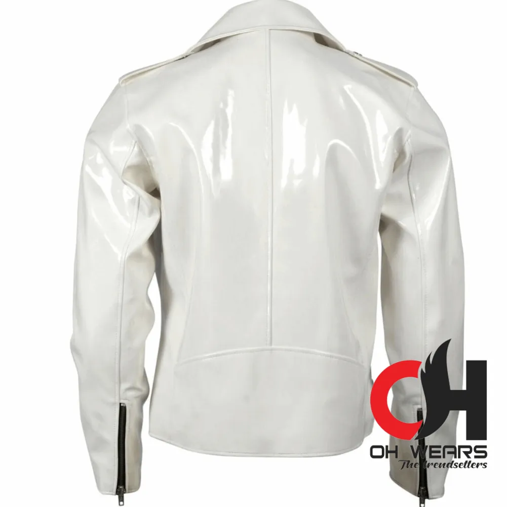 White PVC Vinyl Jacket