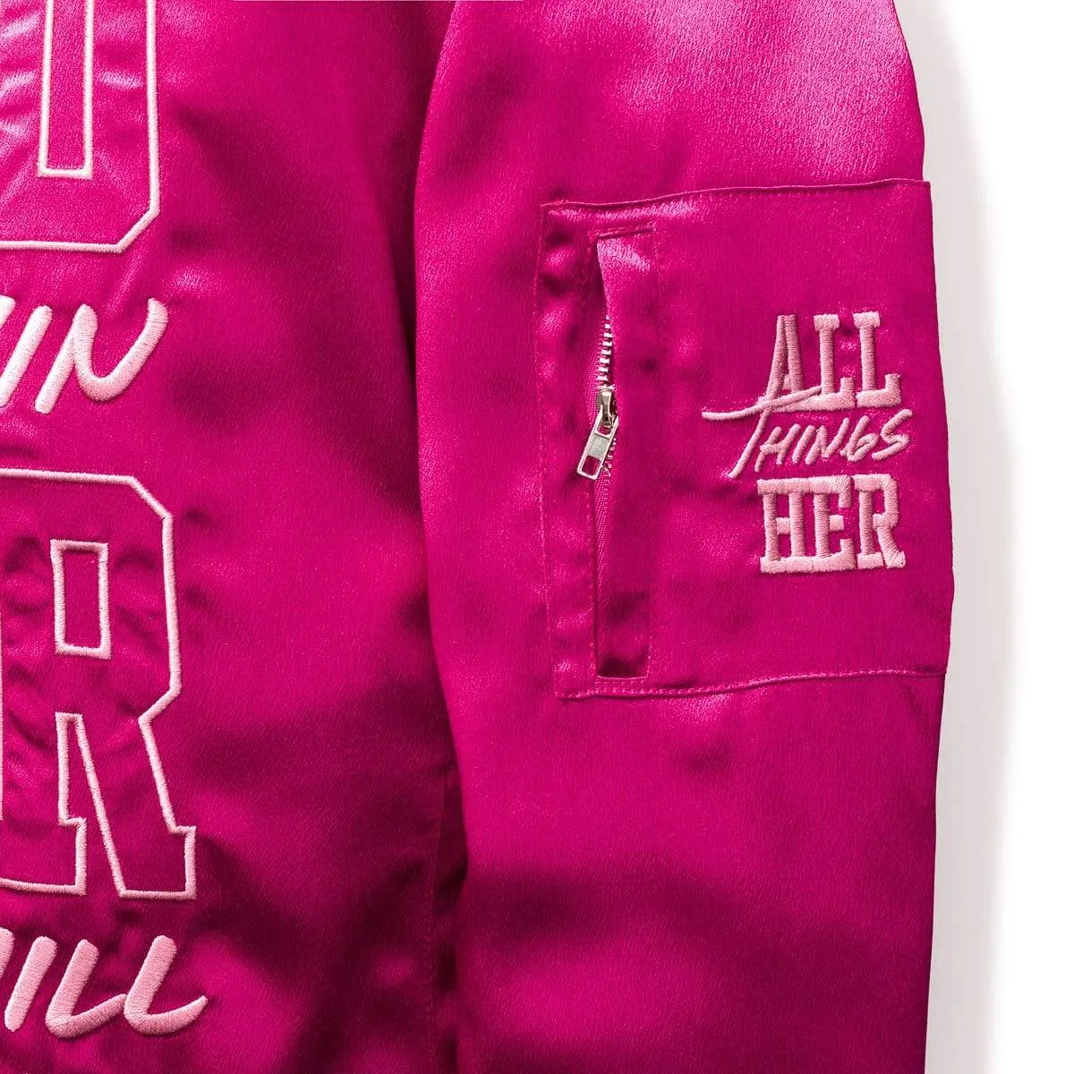 WITHIN HER - WOMEN'S BOMBER JACKET - FUCHSIA